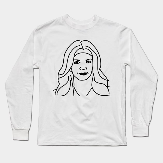 Teresa Giudice Mugshot Long Sleeve T-Shirt by SomethingArtsyFartsy